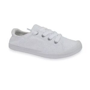 Jellypop Shoes Dallas Lace Up White Eyelet Sneakers Size 8.5